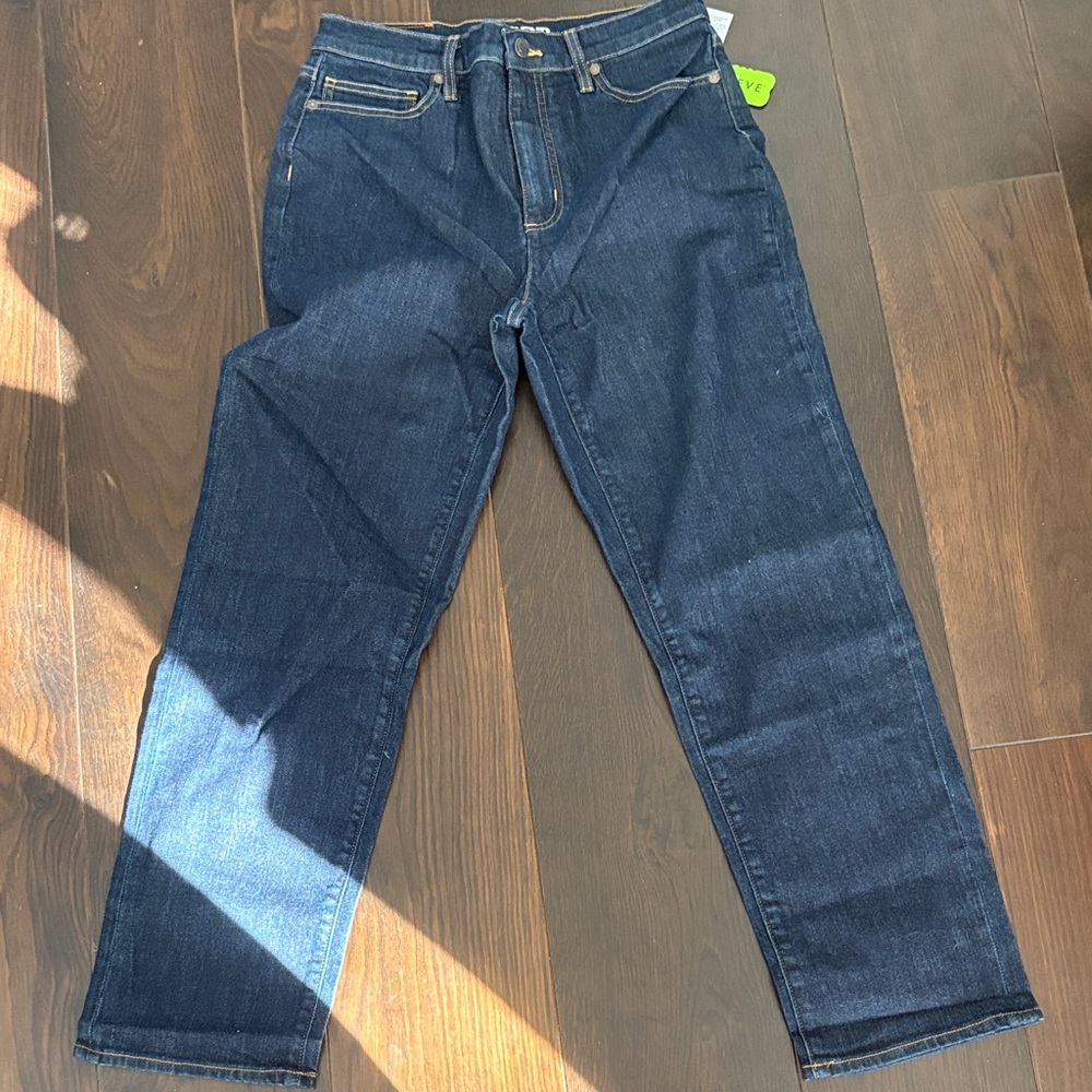 Lands' End Men's Dark Blue Straight Jeans